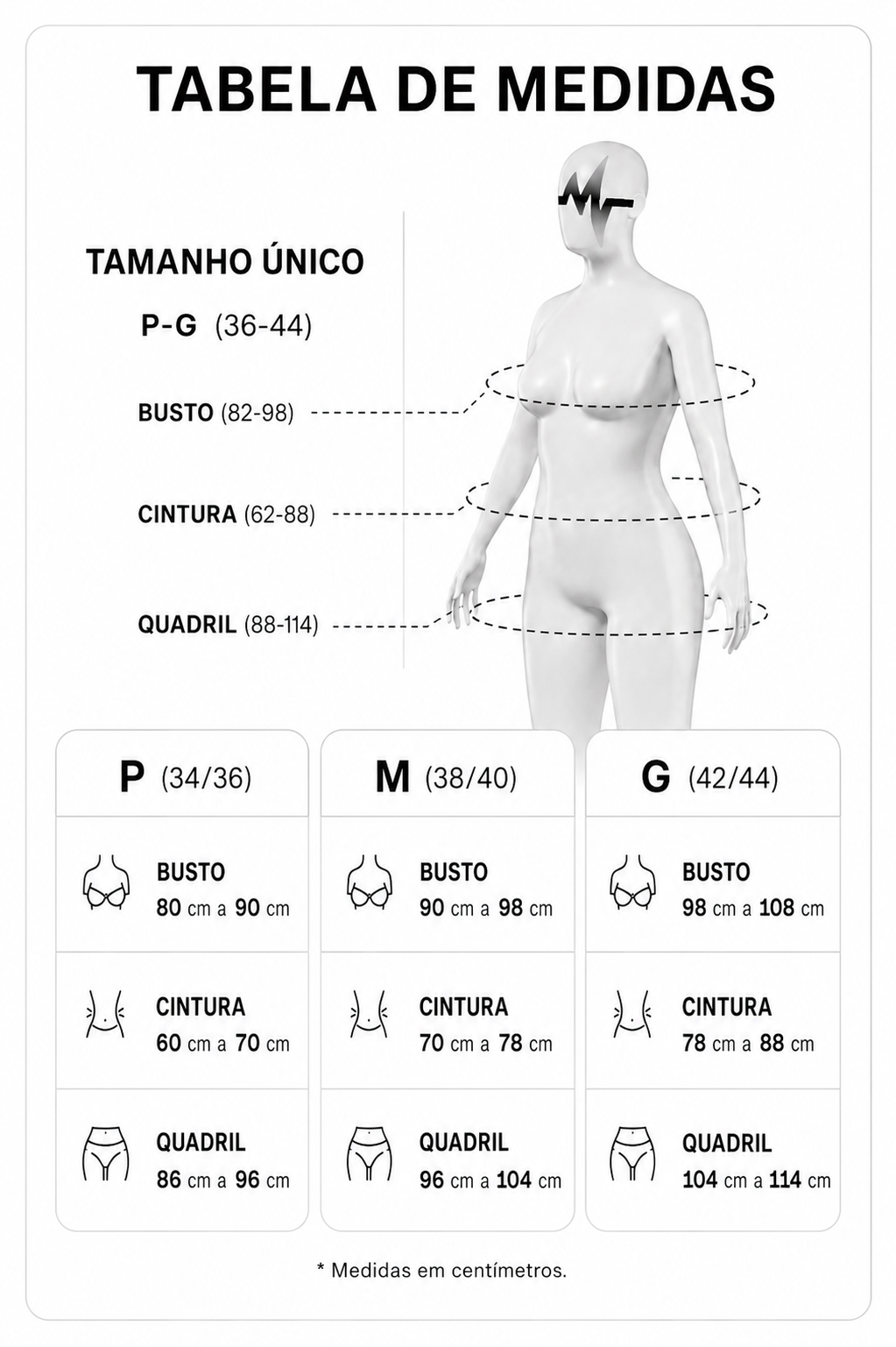 Tabela de medidas