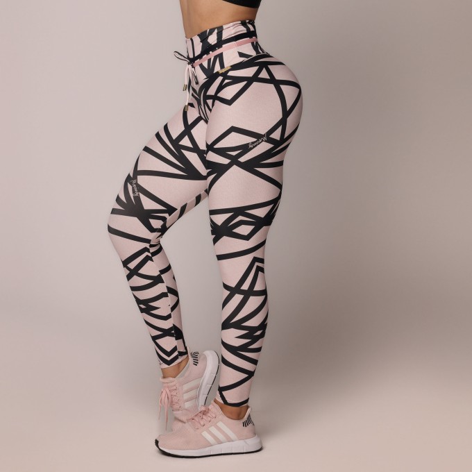 LEGGING EMPINA BUMBUM TECH ROSÊ EXCLUSIVA