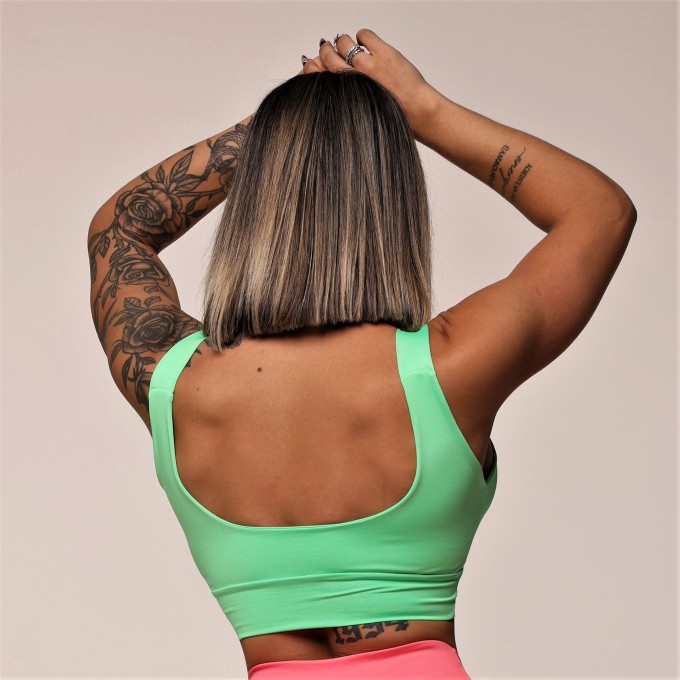 TOP FAIXA VERDE NEON