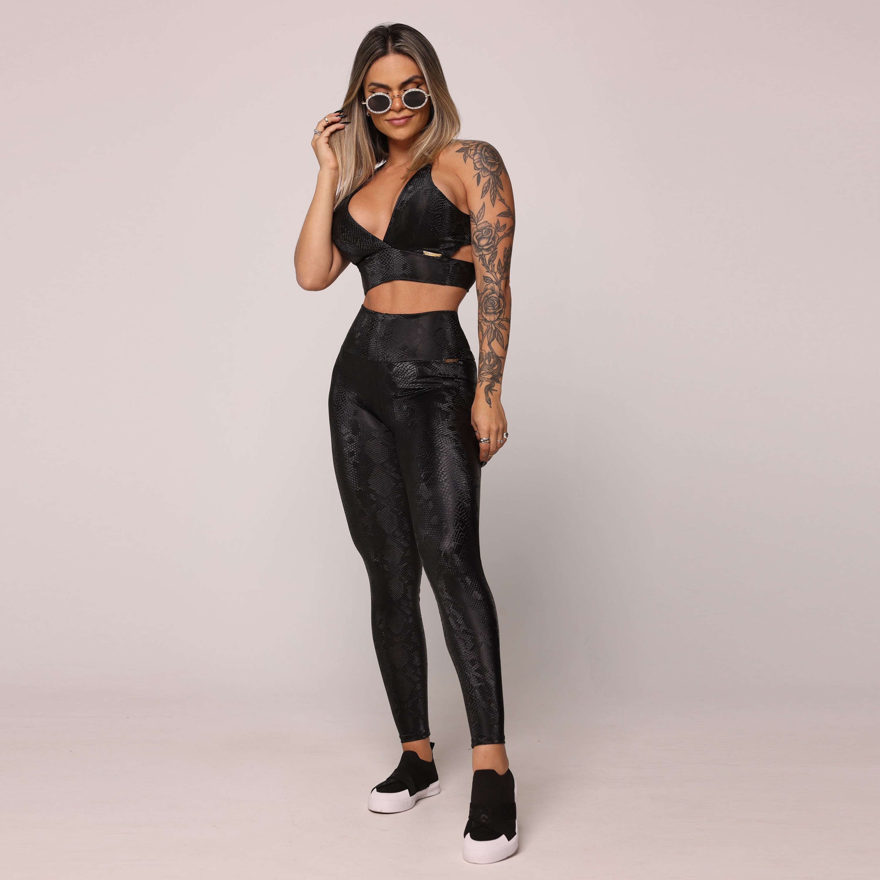 Calça montaria com best sale couro
