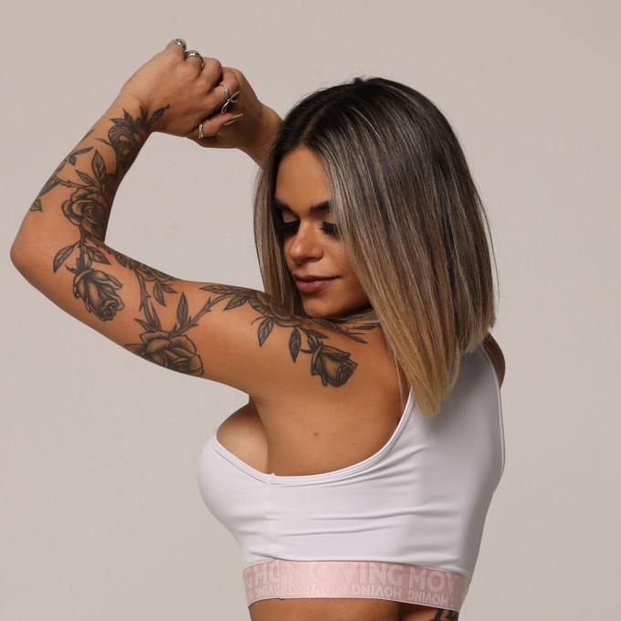 TOP TORINO BRANCO COM ELÁSTICO ROSÊ