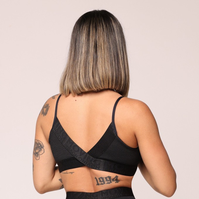 TOP MILANO JACQUARD CONFORT PRETO