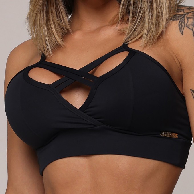 Top Tiras Preto