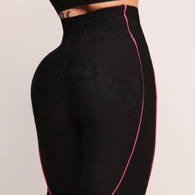 LEGGING HOPE COMUM JACQUARD PERLÊ PRETO