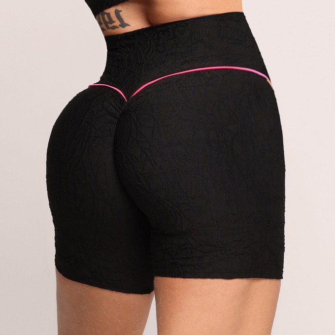 SHORT WALK EMPINA BUMBUM JACQUARD PERLÊ PRETO