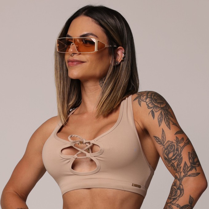 TOP TRANÇADO NUDE