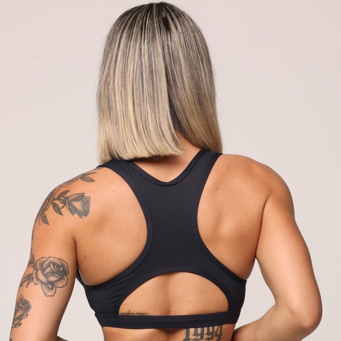 TOP TRANÇADO PRETO