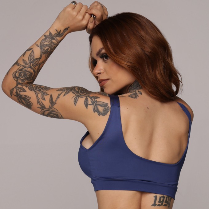 TOP RAVENA AZUL MARINHO