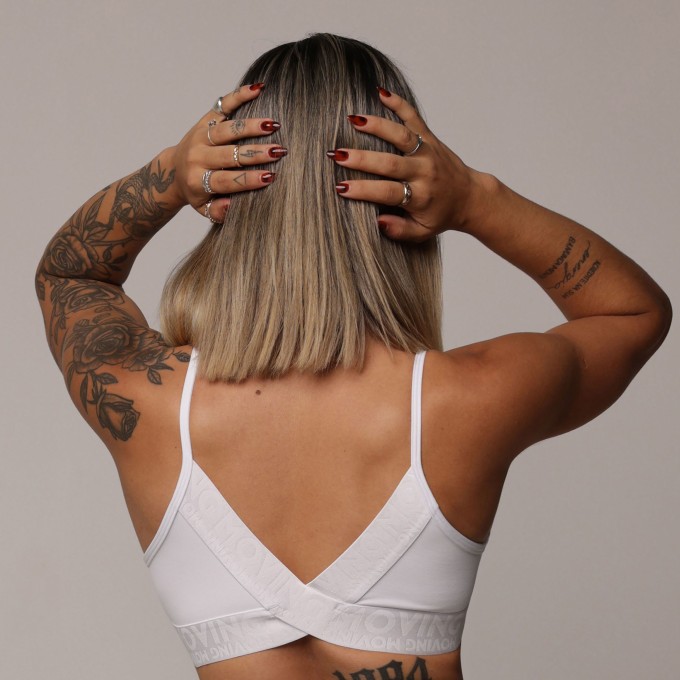 TOP MILANO BRANCO COM ELÁSTICO BRANCO