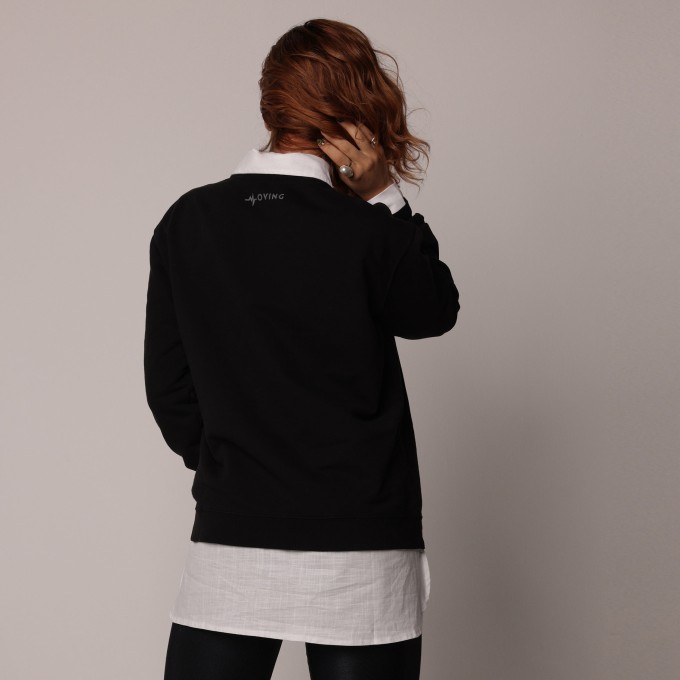 BLUSÃO BASIC DE MOLETOM PREMIUM ESTONADO PRETO - G