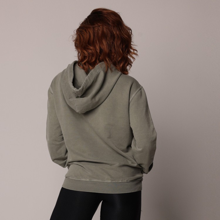 CASACO MOLETOM ESTONADO VERDE MILITAR BOLSO CAPUZ G