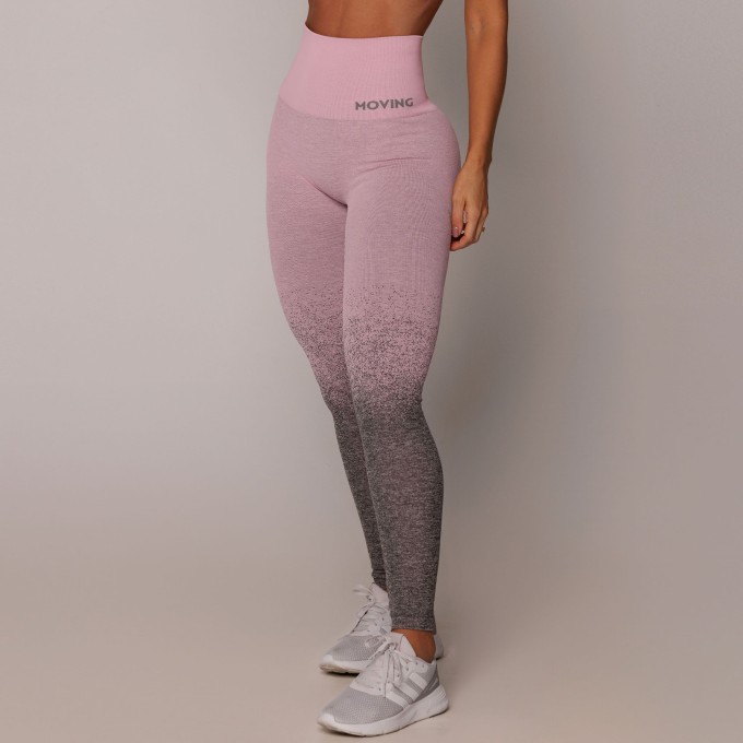 LEGGING SEAMLESS GRAVIDADE ZERO EMANA DEGRADÊ ROSA