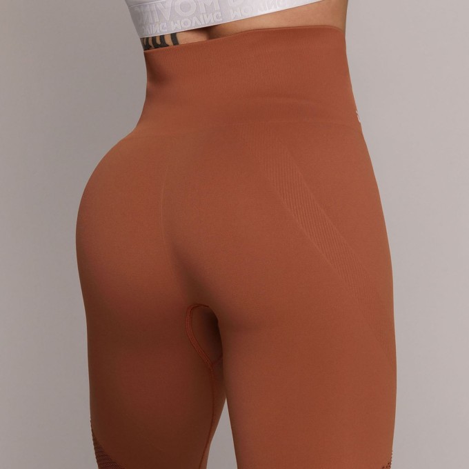 LEGGING SEAMLESS GRAVIDADE ZERO EMANA TERRACOTA