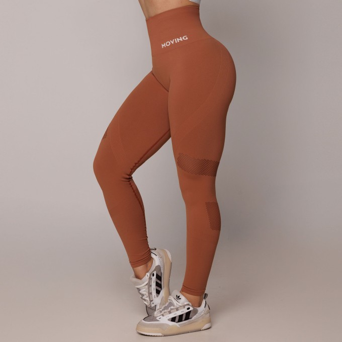LEGGING SEAMLESS GRAVIDADE ZERO EMANA TERRACOTA