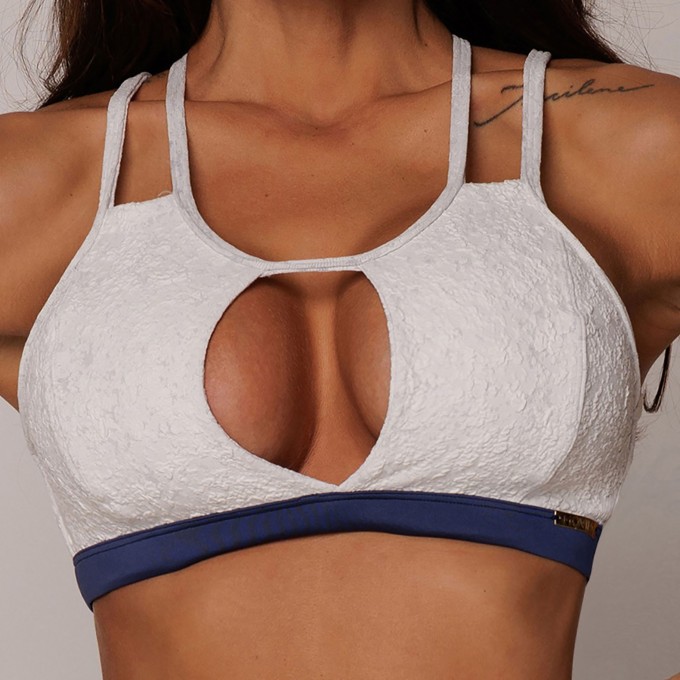 TOP FLORENÇA JACQUARD NÁUTICO BRANCO