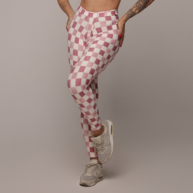 LEGGING PREPPY EMPINA BUMBUM PLAID EXCLUSIVA