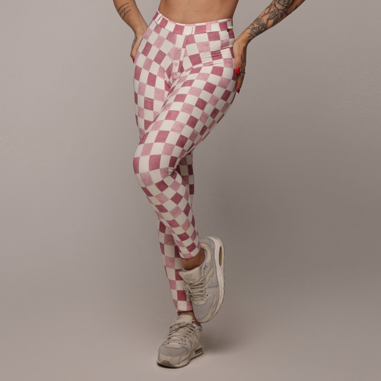 LEGGING PREPPY EMPINA BUMBUM PLAID EXCLUSIVA