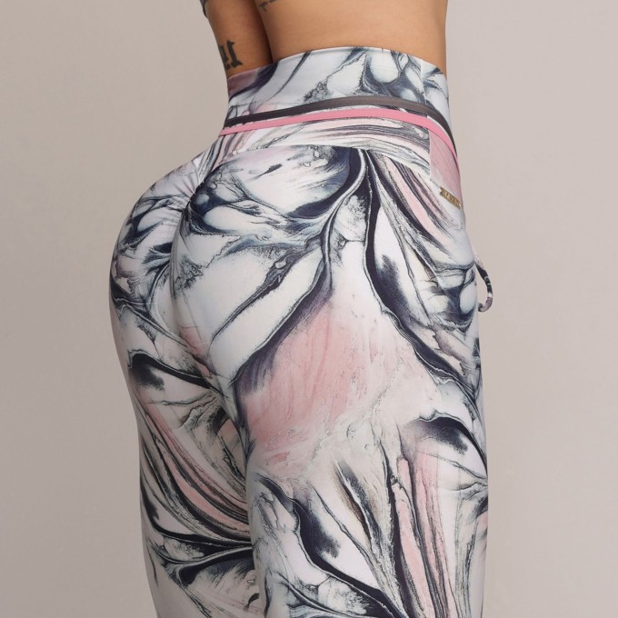 LEGGING EMPINA BUMBUM MARBLE ROSE EXCLUSIVA