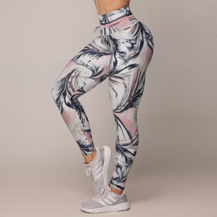 LEGGING EMPINA BUMBUM MARBLE ROSE EXCLUSIVA