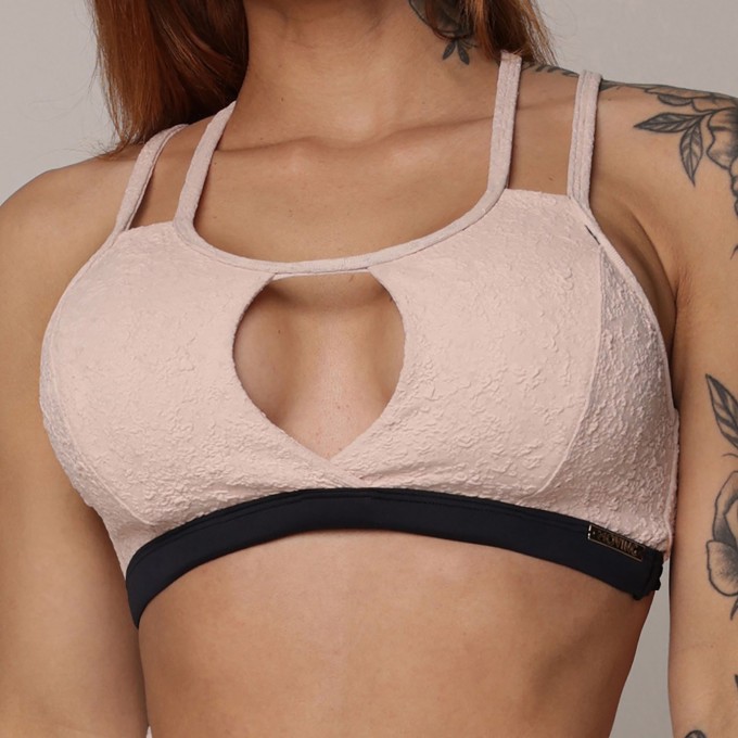 TOP FLORENÇA JACQUARD NÁUTICO ROSÊ