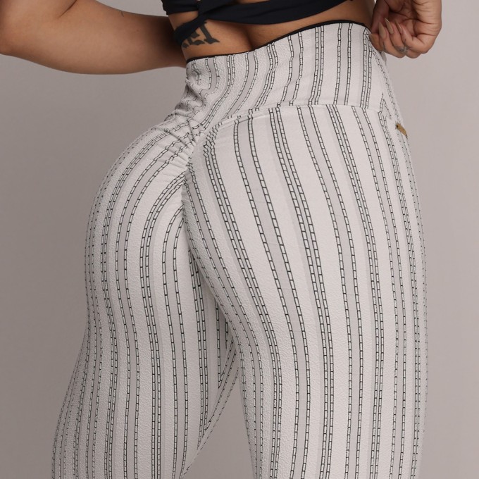 LEGGING BICOLOR EMPINA BUMBUM JACQUARD LINE
