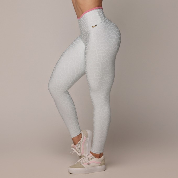 LEGGING BICOLOR EMPINA BUMBUM JACQUARD CRACK