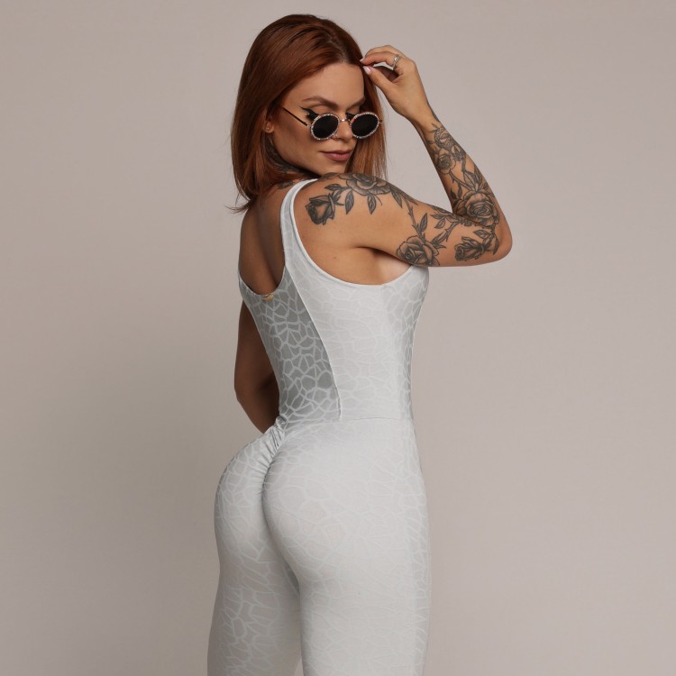 MACACÃO CONFORT EMPINA BUMBUM JACQUARD CRACK