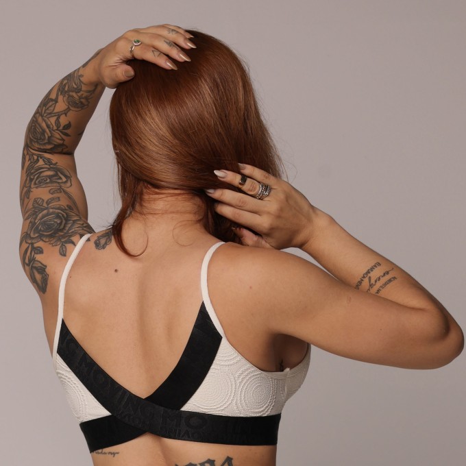 TOP MILANO JACQUARD ROUND OFF WHITE