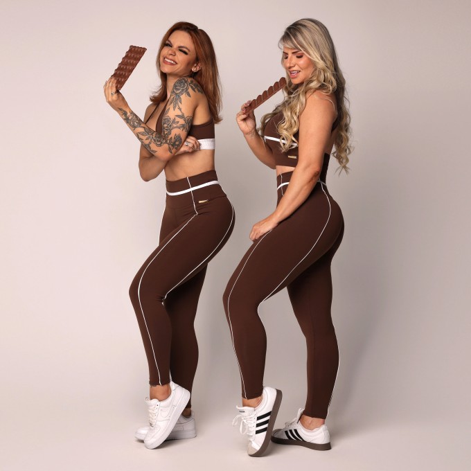 LEGGING QUEENS COMUM CACAU