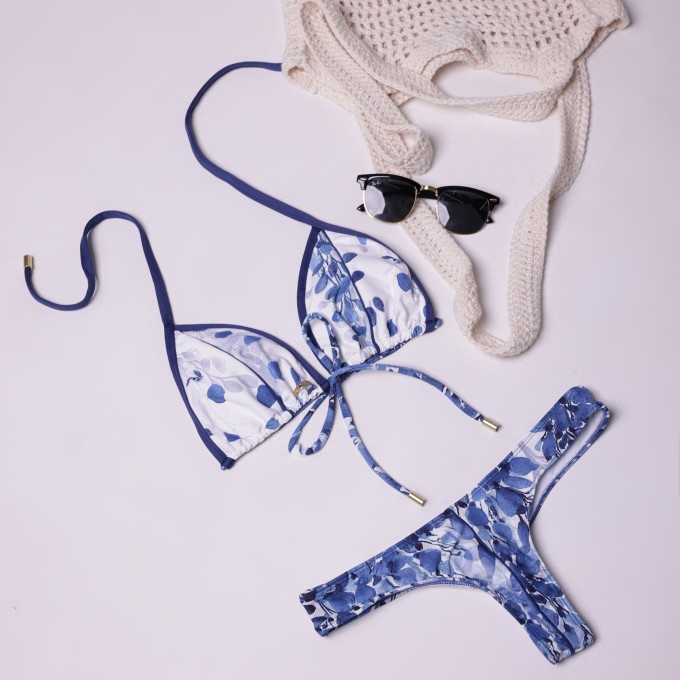 BIQUÍNI CORTININHA FLOWER RAIN EXCLUSIVO