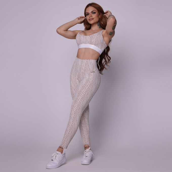 LEGGING NAMASTÊ JACQUARD MILKSHAKE