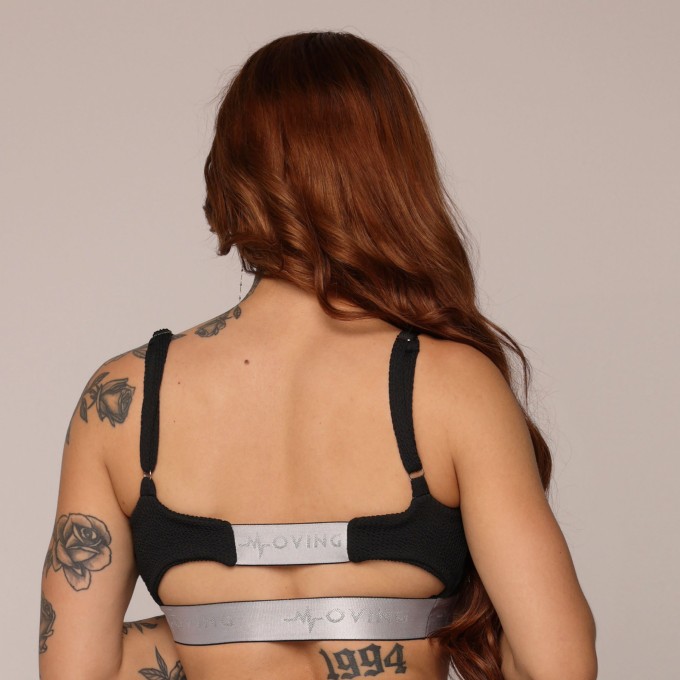 TOP DENVER JACQUARD CONFORT PRETO