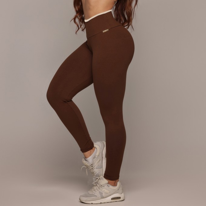 LEGGING HEART BICOLOR CACAU