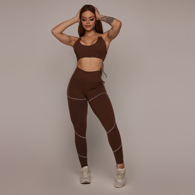 LEGGING PUMP EMPINA BUMBUM CACAU