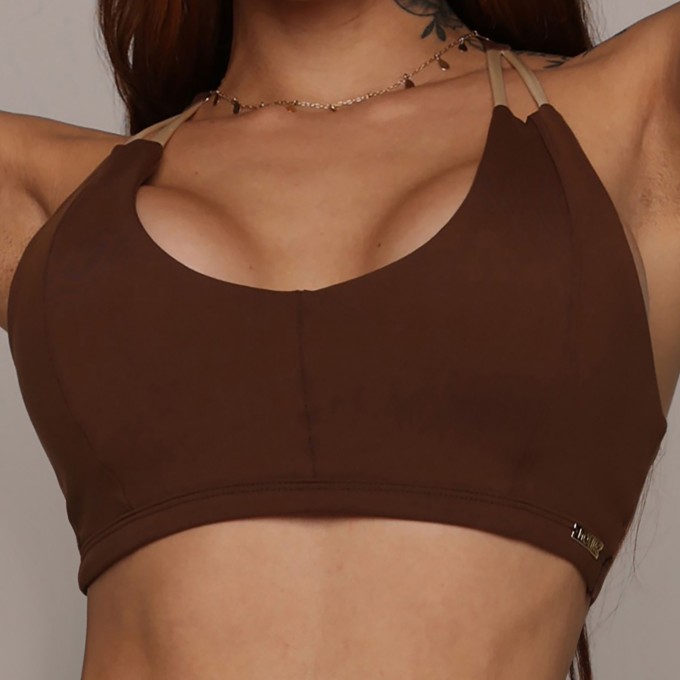 TOP QUEBEC CACAU COM OFF WHITE