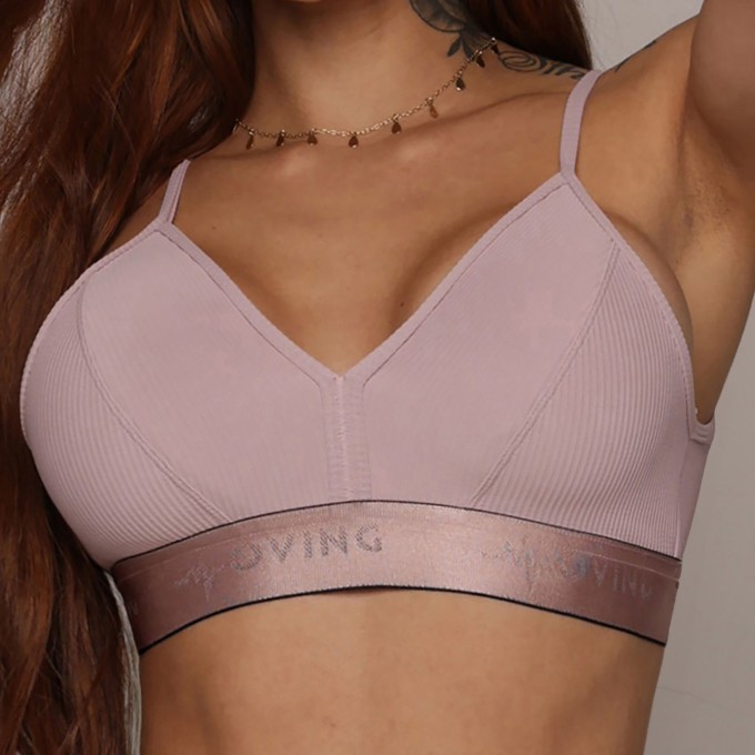 TOP MILANO JACQUARD CANELADO ROSA SECO