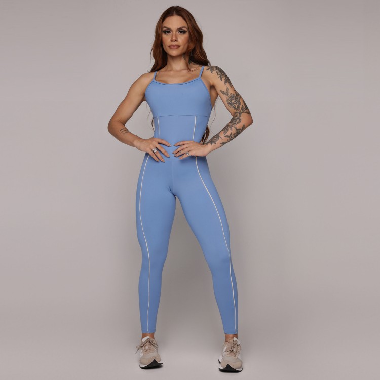 MACACÃO QUEENS AZUL CELESTE