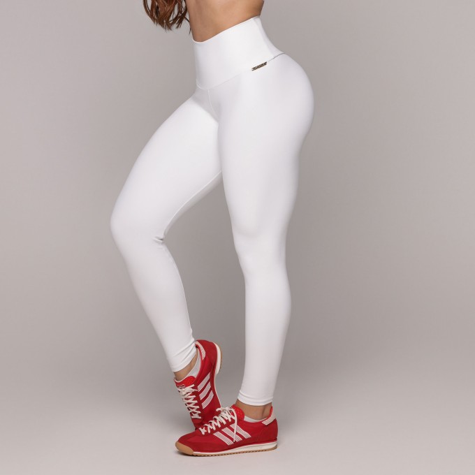 LEGGING EMPINA BUMBUM BRANCO AVELUDADO ZERO TRANSPARÊNCIA