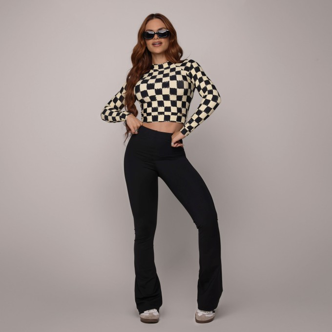 CROPPED CARMEL MANGA LONGA FRAME EXCLUSIVO