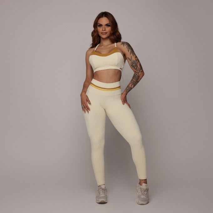 TOP LOS ANGELES JACQUARD SAVOIR BAUNILHA