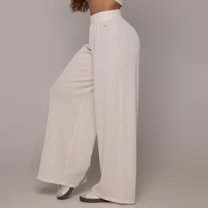 CALÇA PANTALONA CANELADO OFF WHITE