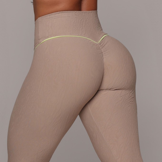 LEGGING WALK EMPINA BUMBUM JACQUARD DUNAS NUDE