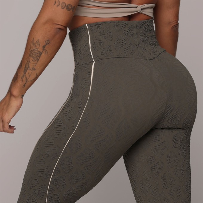 LEGGING HOPE JACQUARD NATURE VERDE MILITAR
