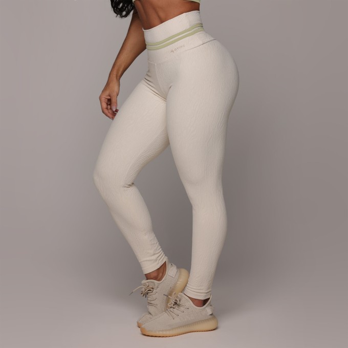 LEGGING HEART JACQUARD DUNAS OFF-WHITE