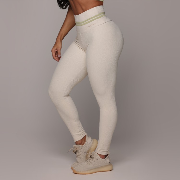 LEGGING HEART JACQUARD DUNAS OFF-WHITE