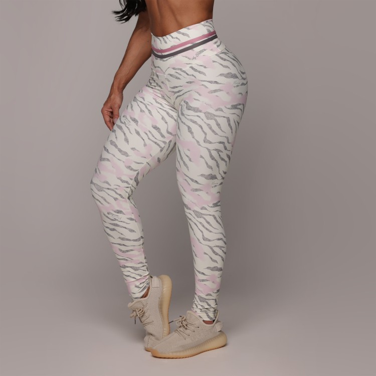 LEGGING EMPINA BUMBUM ZEBRA BLUSH EXCLUSIVA