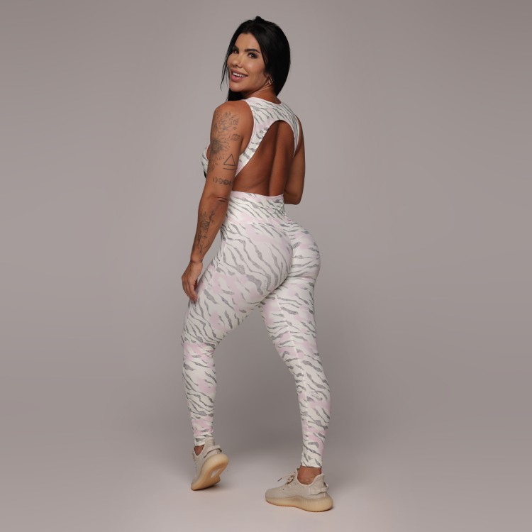 MACACÃO CHIPRE ZEBRA BLUSH EXCLUSIVO