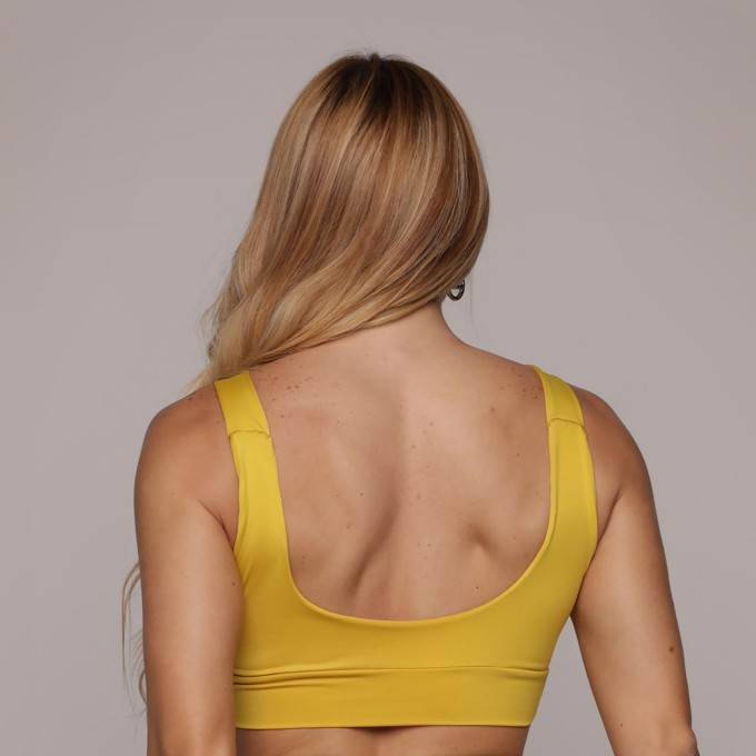 TOP FAIXA AMARELO MOSTARDA