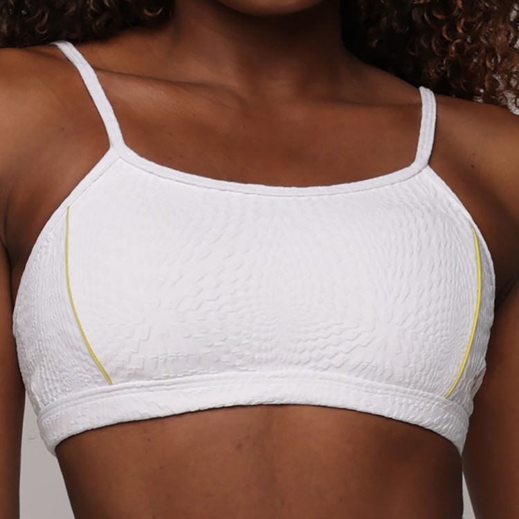 TOP HOPE JACQUARD CROCO BRANCO