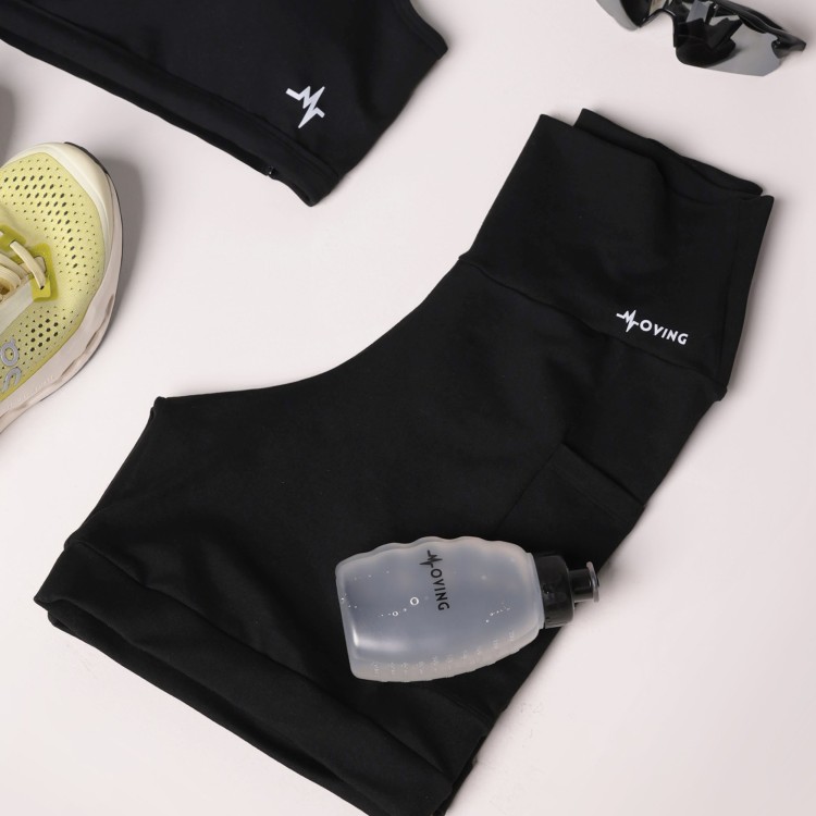 SHORT RUN PRETO + GARRAFA RUN 230 ML